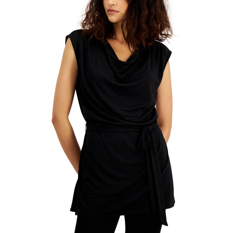 Alfani Womens Womens Cowlneck Top